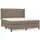 vidaXL Boxspringbett 180 x 200 cm Taupe