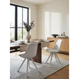 KADIMA DESIGN Esszimmerstuhl Lund Kunstleder weiß 2er Set