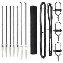 vidaXL Zaunpfosten Grau 10 x 1,4 m (19 x 19 mm Drahtgewebe)