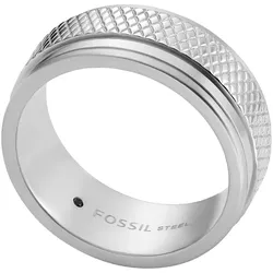 Fingerring FOSSIL "Schmuck Geschenk Edelstahl Ring Knox, JF04768040" Gr. 20,5, silber (edelstahlfarben), Fingerringe, Damen, 20,5, Edelstahl, 9mm