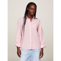 Tommy Jeans Hemdbluse »TJW BOXY STRIPE LINEN SHIRT«, Gr. M (38), Tickled Pink / Stripe, , 94667107-M