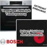 Bosch EcoClean Herdset + Glaskeramik-Kochfeld rahmenlos autark 60 cm