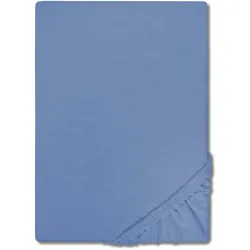 Doppelpack CloudComfort Basic Spannbettlaken blau 90 x 190 - 100 x 200 cm