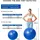 luxuskollektion Gymnastikball mit Fußpumpe, 55cm/65cm Anti-Burst Yoga