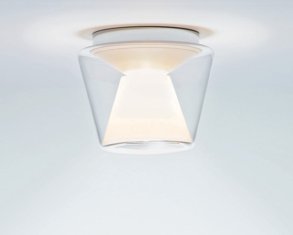 serien.lighting Annex M Deckenleuchte abhängig vom Leuchtmittel (exklusive) | Standard-Fassung | Glasschirm klar, Reflektor opal