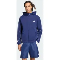 adidas STADIUM SMALL LOGO FULL-ZIP HOODIE - Dark Blue - S