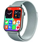 Atlanta Fitnesstracker BT 40 mm Kunststoffgehäuse Silber Wechselarmband S