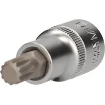 BRILLIANT TOOLS 1/2 Vielzahn-Bit-Stecknuss, 55 mm lang, M10