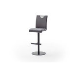 MCA Furniture Bistrostuhl MCA FURNITURE "ALESI" Stühle Gr. B/H/T: 42 cm x 91 cm x 51 cm, Metall, grau (grau, schwarz lackiert) Bistrostühle