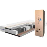 TULENA NOX Taschenfederkern Matratze 80x200 Federkernmatratze H3 + H4 Comfort Plus 24cm hoch Probeschlafen Rollmatratze Wendematratze