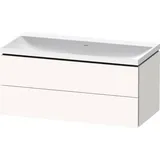 Duravit „L-Cube“ c-shaped Badmöbel-Set 1000mm weiß supermatt × weiß supermatt