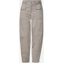 STREET ONE High Waist Barrel Leg Hose Clay Sand 38