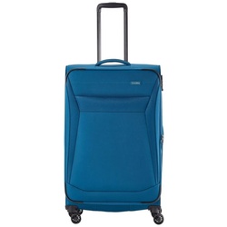 travelite Trolley Chios – 4-Rollen-Trolley L 78 cm erw., 4 Rollen blau