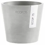ecopot Amsterdam Mini Ø 10,5 x 9,2 cm Weißgrau