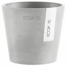 ecopot Amsterdam Mini Ø 10,5 x 9,2 cm Weißgrau