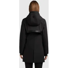 khujo Sommerjacke "EIZA", Damen, Gr. S, schwarz, 100% Polyester, leicht glänzend, regular fit hüftlang, eingesetzt angesetztes Bündchen mit Daumenlöchern, Jacken