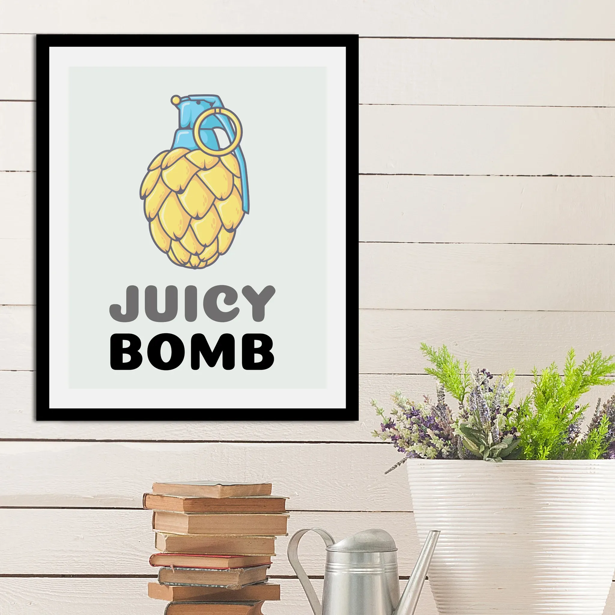 queence Bild »Juicy Bomb«, (1 St.), gerahmt queence schwarz