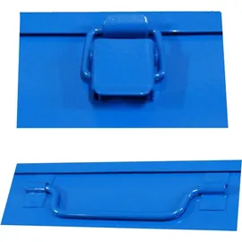 ADB Kleinteilemagazin Metall 33x23x5 cm blau
