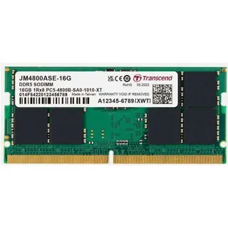 Transcend JM4800ASE-16G Laptop-Arbeitsspeicher Modul DDR5 16GB SO-DIMM
