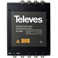 Televes OVT8N Kabelspalter oder -kombinator Schwarz Gold