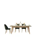 JV Möbel Esstisch Tisch Gruppe Esszimmer Wohnzimmer Garnitur Holz Design Tische Neu