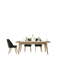 JV Möbel Esstisch Tisch Gruppe Esszimmer Wohnzimmer Garnitur Holz Design Tische Neu