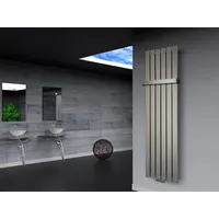 Szagato Designheizkörper Peking 3, 180x47cm 1118 Watt, Edelstahloptik +