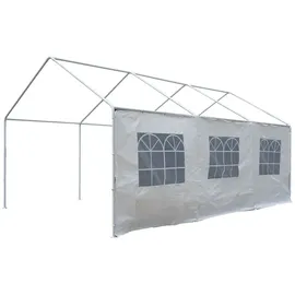DEGAMO Seitenplane für Zelt 6x4 m 1 Stück Weiß