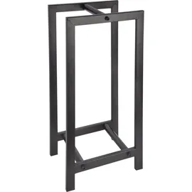 Esschert Design Kaminholzregal 30 x 24 x 60 cm schwarz