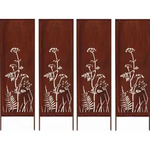 kapaga Sichtschutz Metall 160 x 50 cm Edelrost