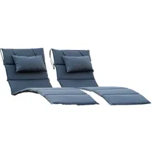 Home Deluxe Auflage 190 x 67 x 4 cm grau 1 St.