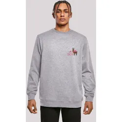 Sweatshirt F4NT4STIC "Christmas Deer", Herren, Gr. L, grau (erdgrau), Obermaterial: 50% Baumwolle, 50% Polyester, casual, regular fit, Rundhals, Langarm ohne Bündchen, Sweatshirts, Premium Qualität, Rock-Musik, Band