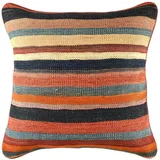 KUHFELL online & NOMAD Bodenkissen Sitzkissen Sitzpouf feinster persischer Kelim Kissen 60 x 60 cm