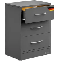 CASARIA Nachtschrank Eloise 54 x 39 x 28 cm Anthrazit
