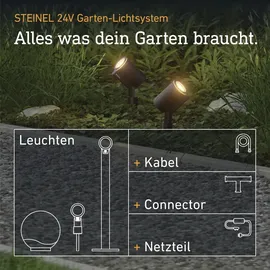 Steinel Verlängerungskabel für 24V Garten-Lichtsystem 2,5 m schwarz