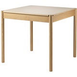 FDB Møbler C44 Esstisch, 80 x 80 cm, eiche natur / linoleum beige