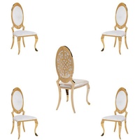 JVmoebel Küchenstuhl Textil Stoff Holz Gepolsterte Esszimmer 4x Stühle Sofort (4 St), Made in Europa weiß