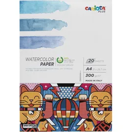 Carioca Aquarellblock 20 St. 300 g Weiß