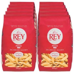 Pasta Rey Bronzepasta Penne Rigate 500 g, 10er Pack