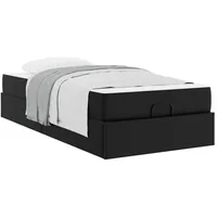 VidaXL Bettgestell mit Matratze mit Matratze 2 pcs Schwarz