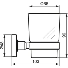 Ideal Standard Zahnputzbecher Silber