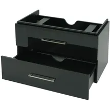 Mendler Premium Waschbeckenunterschrank HWC-D16, Waschtischunterschrank Waschtisch Badmöbel, hochglanz 90cm ~ schwarz