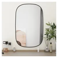 VidaXL Wandspiegel Schwarz 70x45 cm