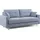 divani.store Megan Schlafsofa Aus Abwaschbarer Mikrofaser T11 168 Cm (mat. 120x197) Baby Blau