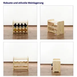 Proregal Weinregal 36 x 44 x 26,5 cm Braun