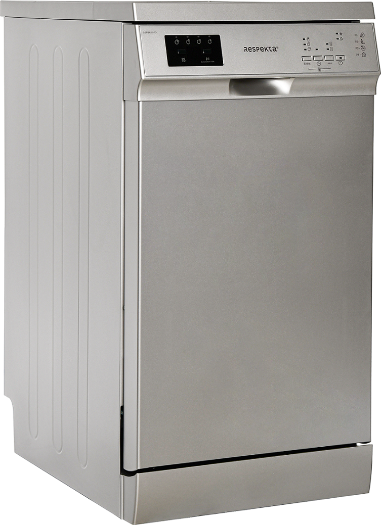 Produktbild Geschirrspüler Spülmaschine freistehend Standgerät 45 cm Silber Respekta