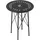 Outsunny Gartentisch Ø40 x 50 cm Schwarz