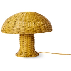 HKliving - Rattan Tischleuchte, mustard