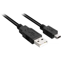Sharkoon USB-A auf Mini-USB 0,5 m Schwarz