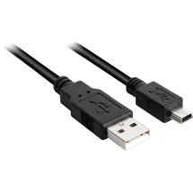 Sharkoon USB-A auf Mini-USB 0,5 m Schwarz